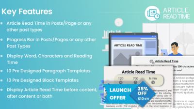 Article Read Time & Progress Bar插件下载