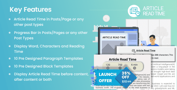Article Read Time & Progress Bar插件下载