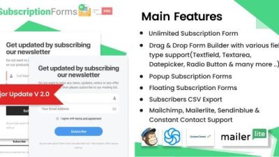 WP Subscription Forms PRO v2.0.1 #