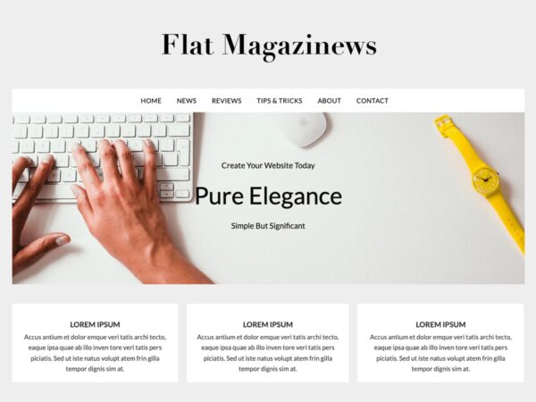 FlatMagazinews主题下载