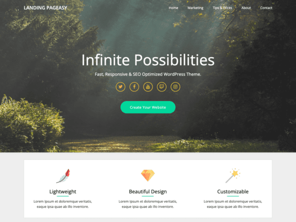 Landing Pageasy主题下载
