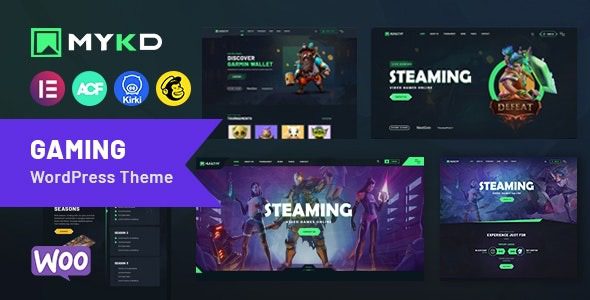 MYKD (v.1.1) eSports and Gaming NFT WordPress Theme