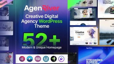 AgenRiver v1.0 Creative Digital Agency WordPress Theme
