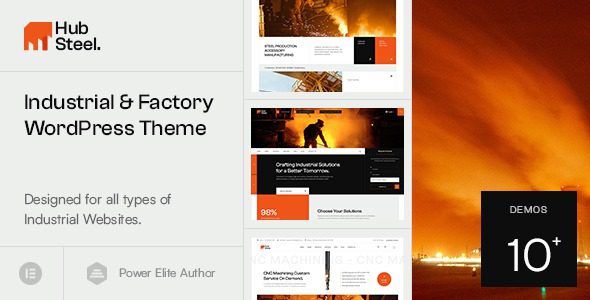 Hubsteel (v1.0.1) Industrial & Factory WordPress Theme