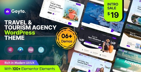 Goyto (v1.0.6) Travel & Tourism Agency WordPress Theme