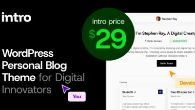 Intro v1.0.3 Personal Digital Blog WordPress Theme [Activated]