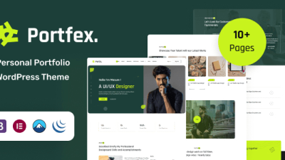 Portfex (v1.1) Personal Portfolio WordPress Theme