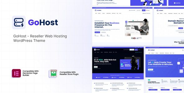 GoHost v5.1 Reseller Web Hosting WordPress Theme