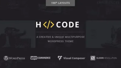 H-Code (v3.4) Responsive & Multipurpose WordPress Theme