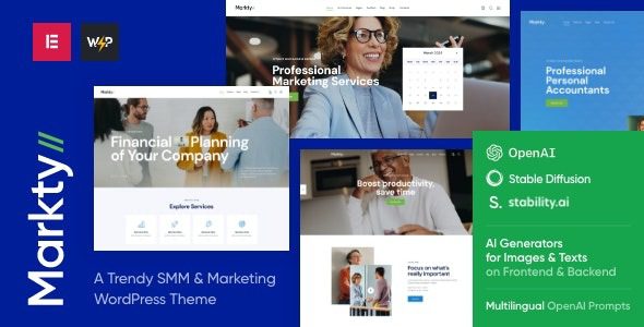 Markty v1.6.0 SMM & Marketing WordPress Theme