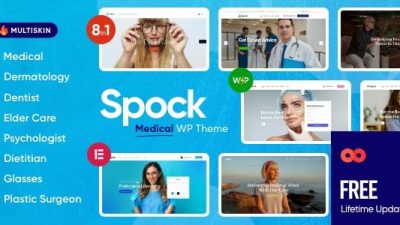 Spock (v1.17.0) Medical Elementor Multi-skin WordPress Theme