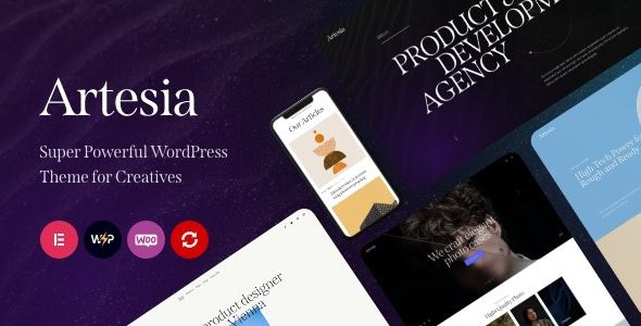 Artesia (v1.16.0) WordPress Theme for Creatives