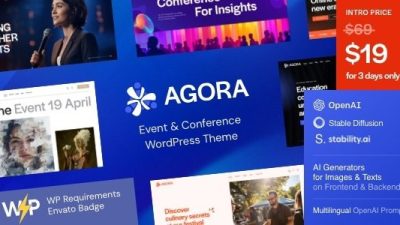 Agora v1.0 Event & Conference WordPress Theme (Activated)