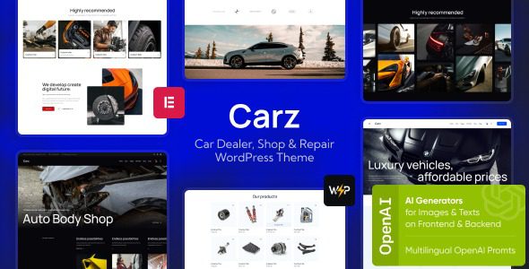 Carz (v1.0.0) Car Dealer, Shop & Repair WordPress Theme