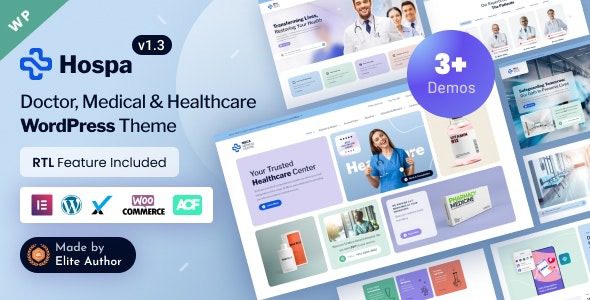 Hospa (v1.7) Medical Clinic & Hospital Elementor WordPress Theme