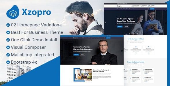 Xzopro (v1.1.8) Finance And Business WordPress Theme