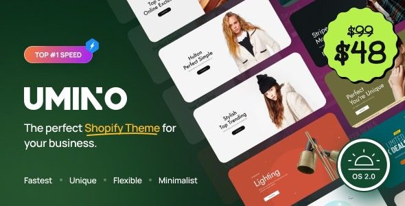 Umino (v2.9.0) Multipurpose Shopify Themes OS 2.0 - RTL Support
