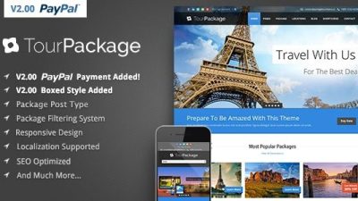 Tour Package (v2.3.8) WordPress Travel/Tour Theme