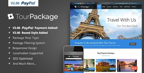 Tour Package (v2.3.8) WordPress Travel/Tour Theme