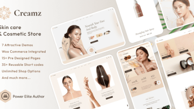 Creamz v1.0.6 Beauty Salon & Spa WooCommerce