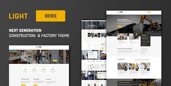 Lightwire v1.4.8 Construction And Industry Theme