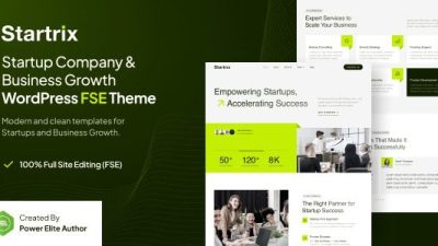 Startrix (v1.0.1) Startup Company & Business Growth FSE WordPress Theme