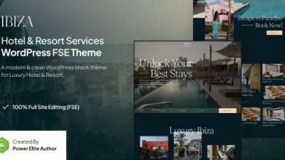 Ibiza (v1.0.1) Luxury Hotel & Resort FSE WordPress Theme