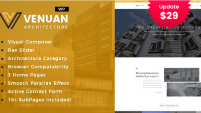 Venuan (v2.0) Architecture Design WordPress Theme