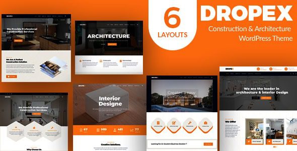 Dropex (v1.0) Architecture WordPress Theme
