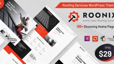Roonix (v1.5) Roofing Services WordPress Theme