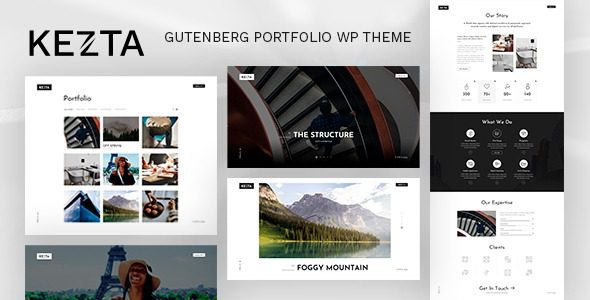 Kezta (v1.1) Gutenberg Portfolio WordPress Theme