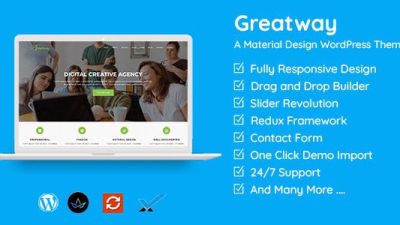 Greatway v2.0 Material Design WordPress Theme