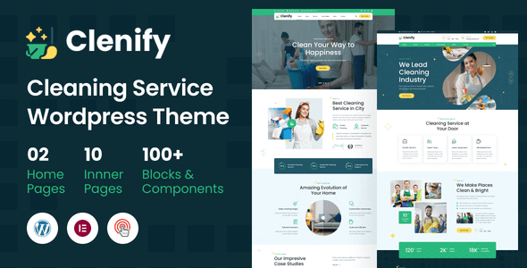 Clenify (v1.0.2) Cleaning Service WordPress Theme