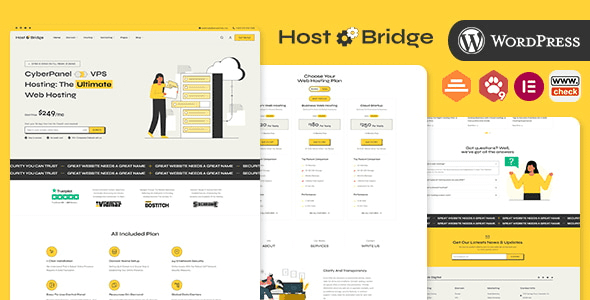 HostBridge (v1.0.1) WHMCS Hosting and DevOps Agency WordPress Theme