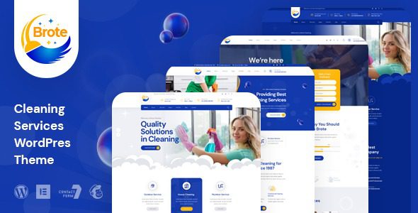 Brote (v1.0.0) Cleaning Services WordPress Theme