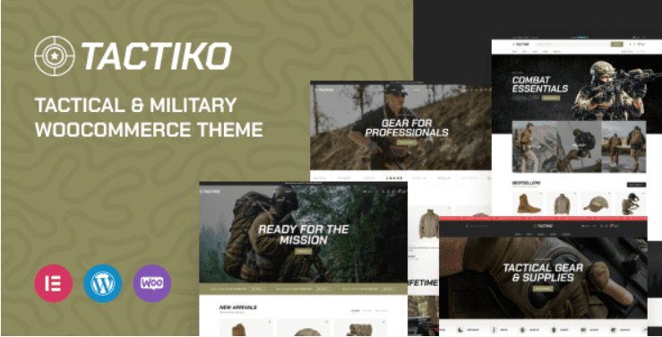 Tactiko (v1.1.0) Tactical & Military Shop WooCommerce Theme