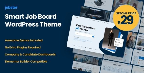 Jobster (v2.2) Smart Job Board WordPress Theme
