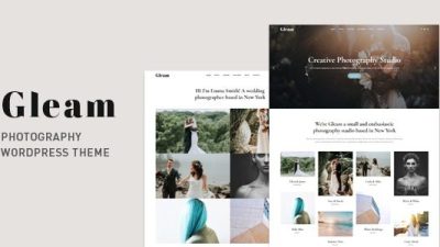 Gleam (v1.9.4) Portfolio Photography WordPress Theme