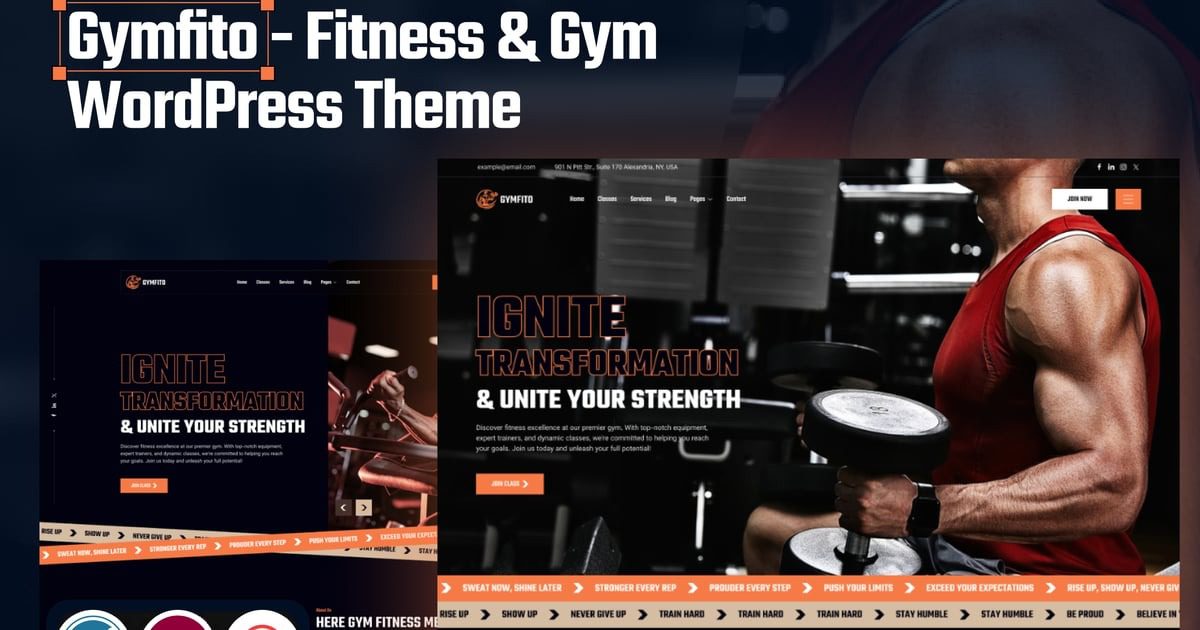 Gymfito (v1.1) Fitness and Gym WordPress