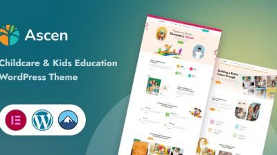 Ascen (v1.3.0) Childcare & Kids Education WordPress Theme