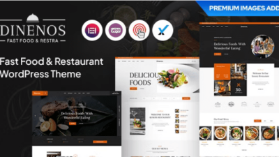 Dinenos (v1.1.8) Restaurant WordPress Theme