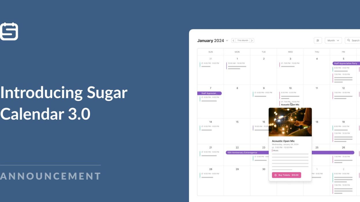 Sugar Calendar Pro v3.7.3 [Activated]