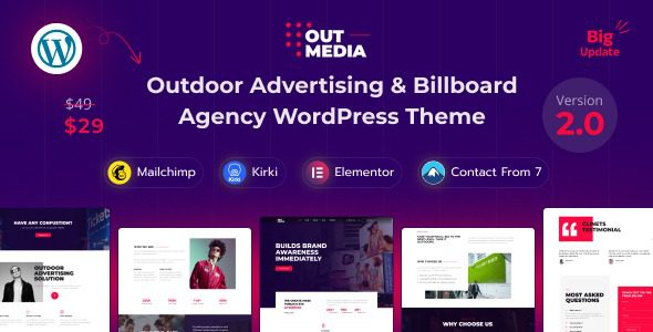 Outmedia v1.0.1 - Outdoor Advertising & Billboard Agency WordPress Theme