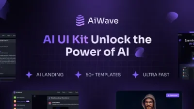 Aiwave AI SaaS Website + Dashboard UI CodeIgniter Kit