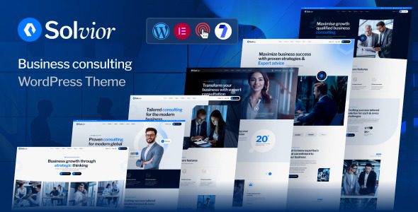 Solvior (v1.1.1) Business Consulting WordPress Theme.