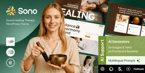 Sono (v1.0.0) Sound Healing Therapy WordPress Theme