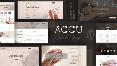 Accu (v3.6) Healthcare, Massage WordPress Theme