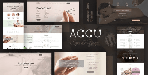 Accu (v3.6) Healthcare, Massage WordPress Theme