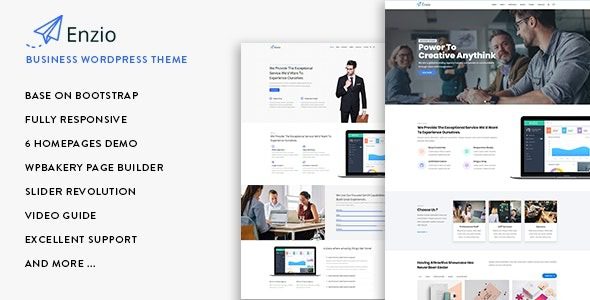 Enzio (v1.2.3) Responsive Business WordPress Theme