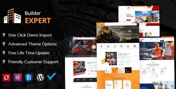 Builder Expert v1.6 Construction and Architecture WordPress Theme
